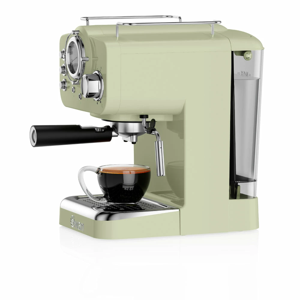 Swan Pump Espresso Coffee Machine - Green - Image 11