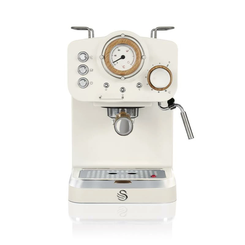 Swan Pump Espresso Coffee Machine - White - Image 9