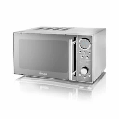 Swan Digital Microwave 800W - Silver