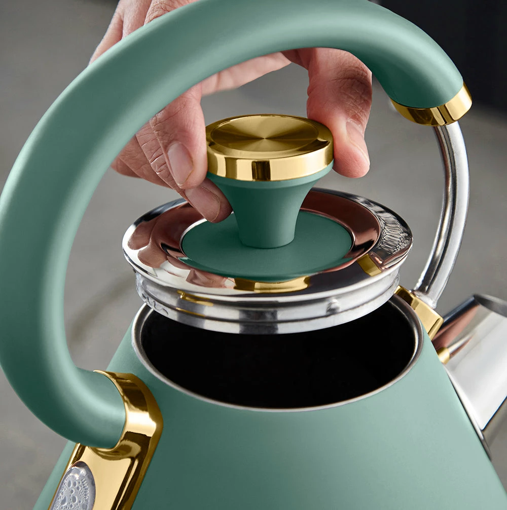 Tower Cavaletto 3KW 1.7 Litre Pyramid Kettle - Jade Green - Image 3