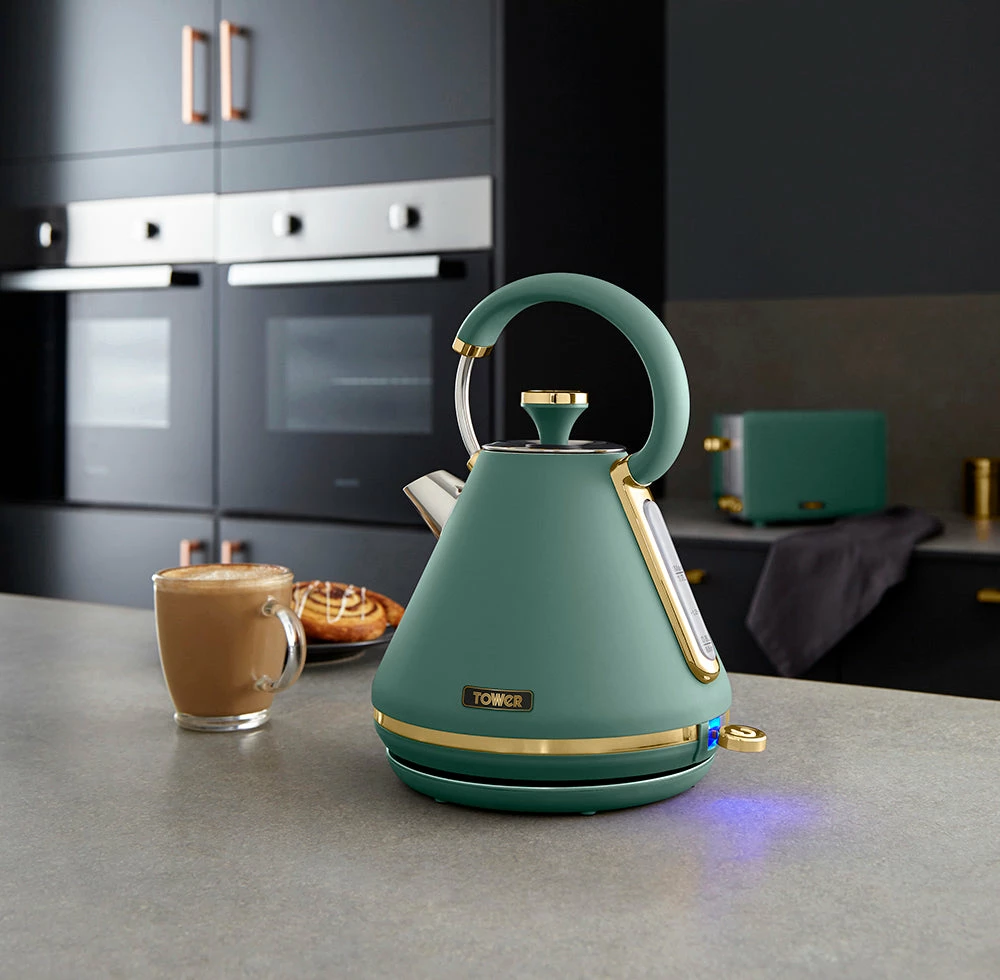 Tower Cavaletto 3KW 1.7 Litre Pyramid Kettle - Jade Green - Image 7
