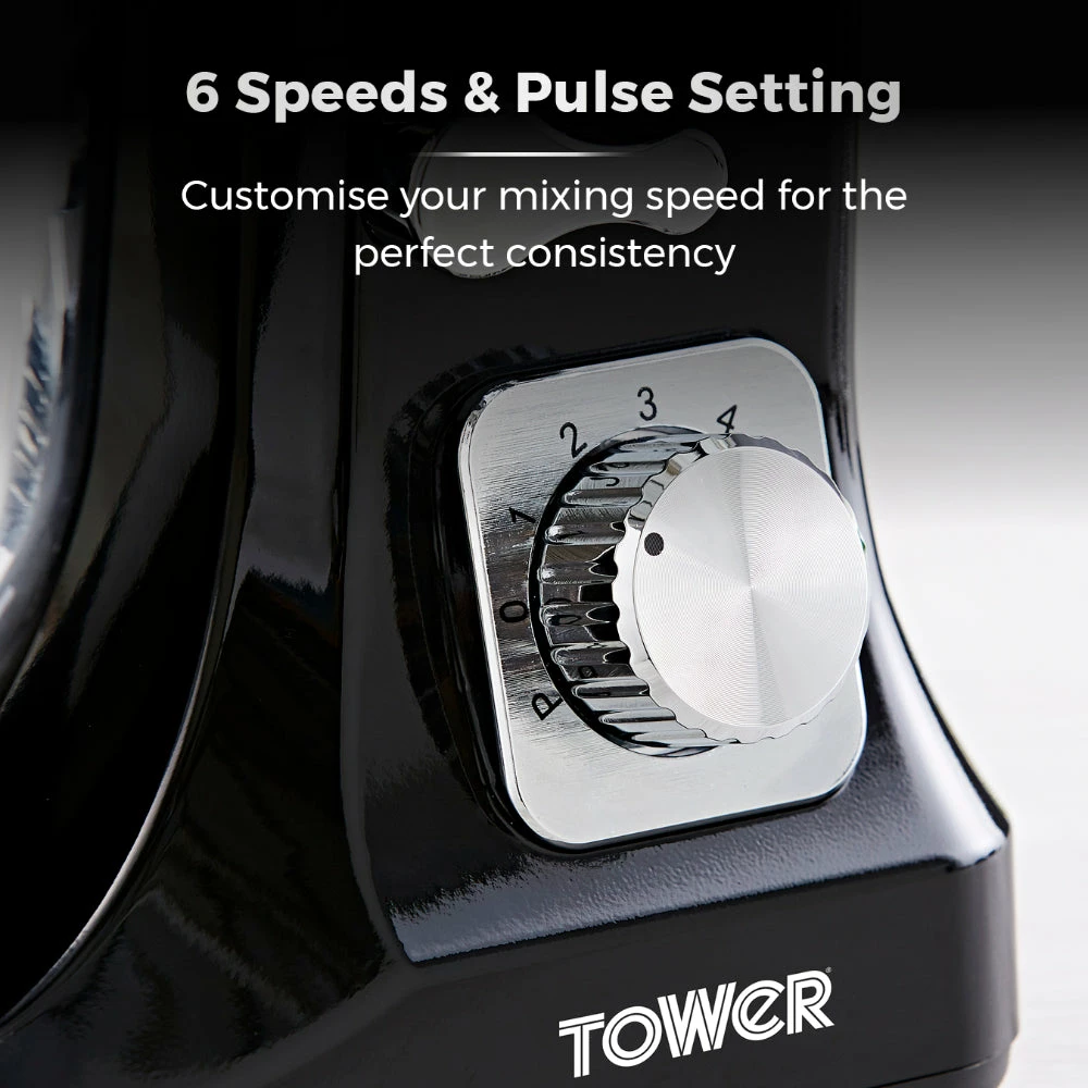 Tower Stand Mixer 1000W - Black - Image 8