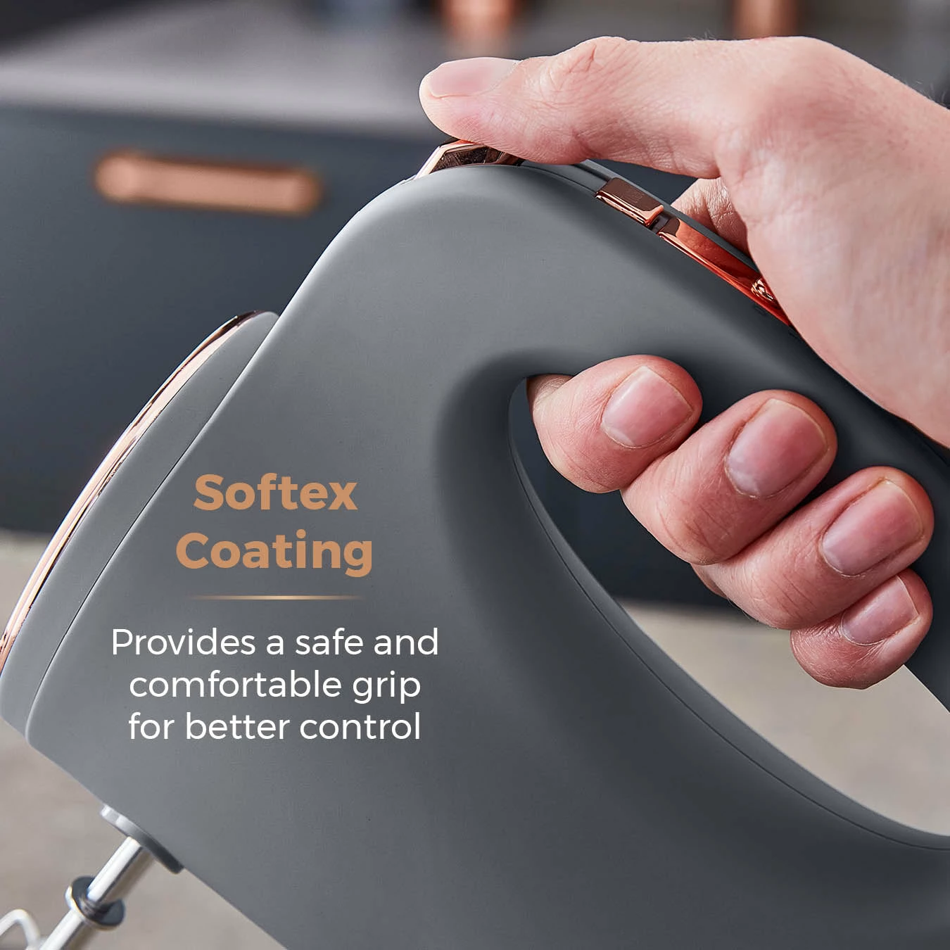 Tower Cavaletto 300W Hand Mixer - Grey - Image 4