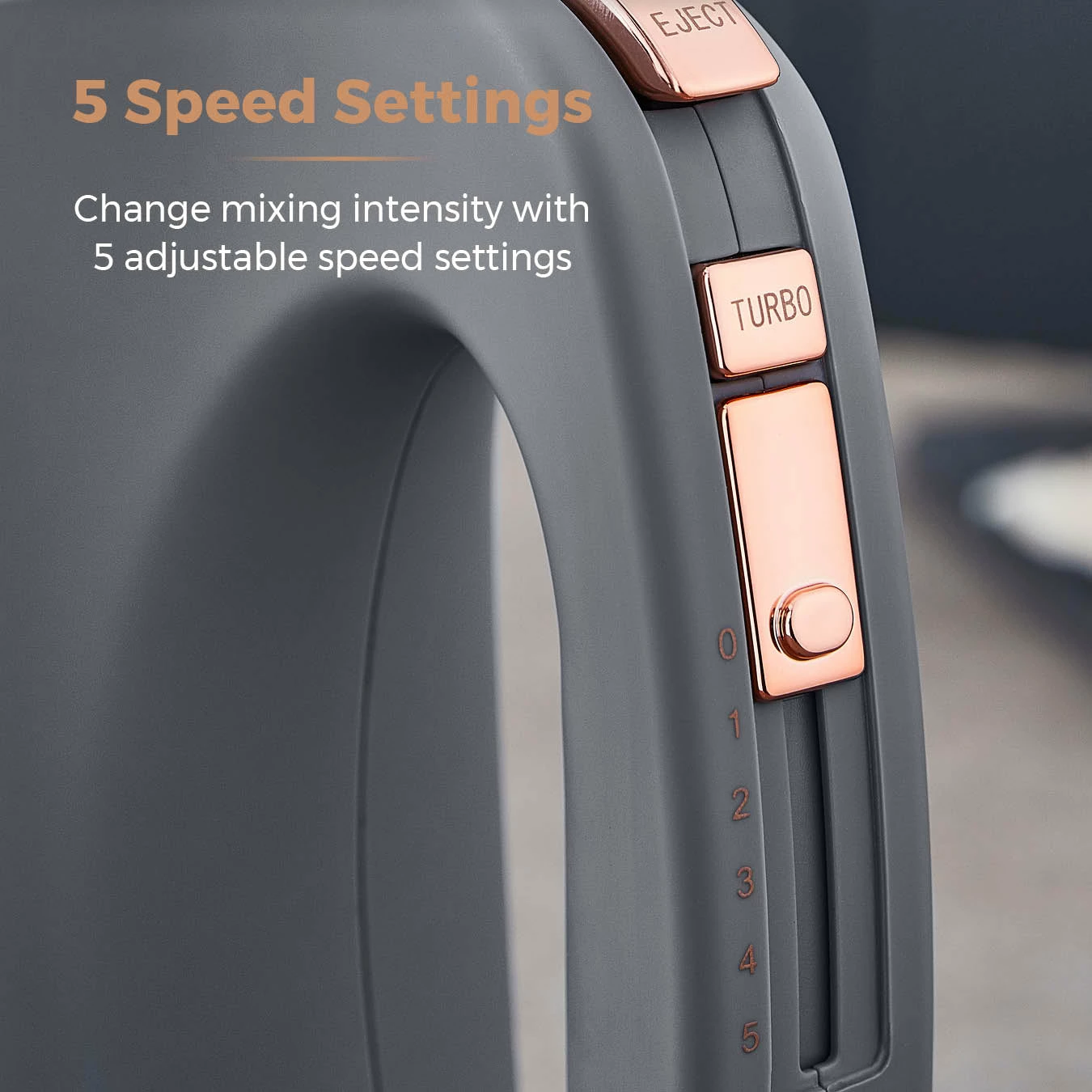 Tower Cavaletto 300W Hand Mixer - Grey - Image 7