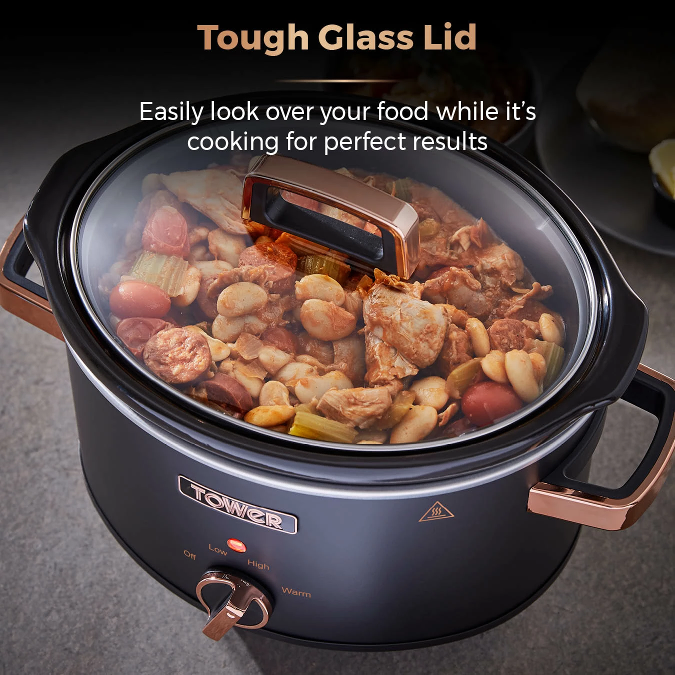 Tower Cavaletto 3.5 Litre Slow Cooker - Black - Image 8