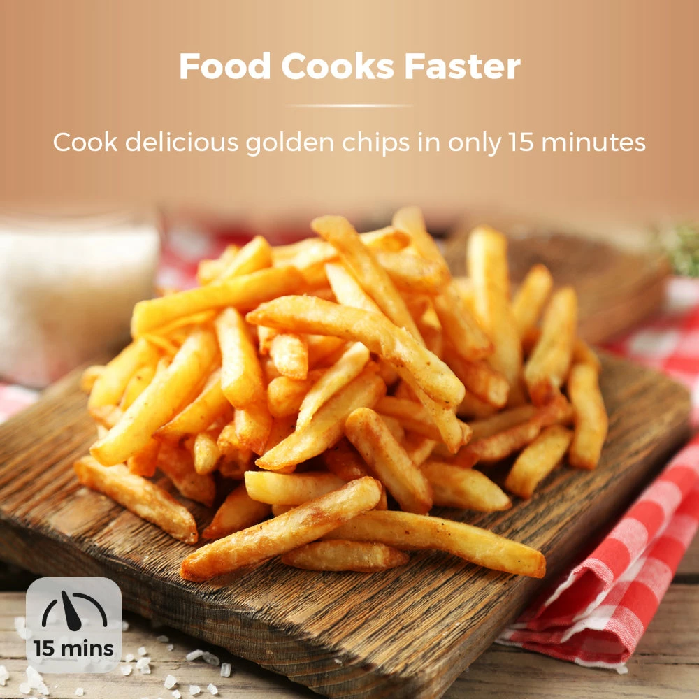 Tower Manual Air Fryer 4.3L - Rose Gold - Image 5