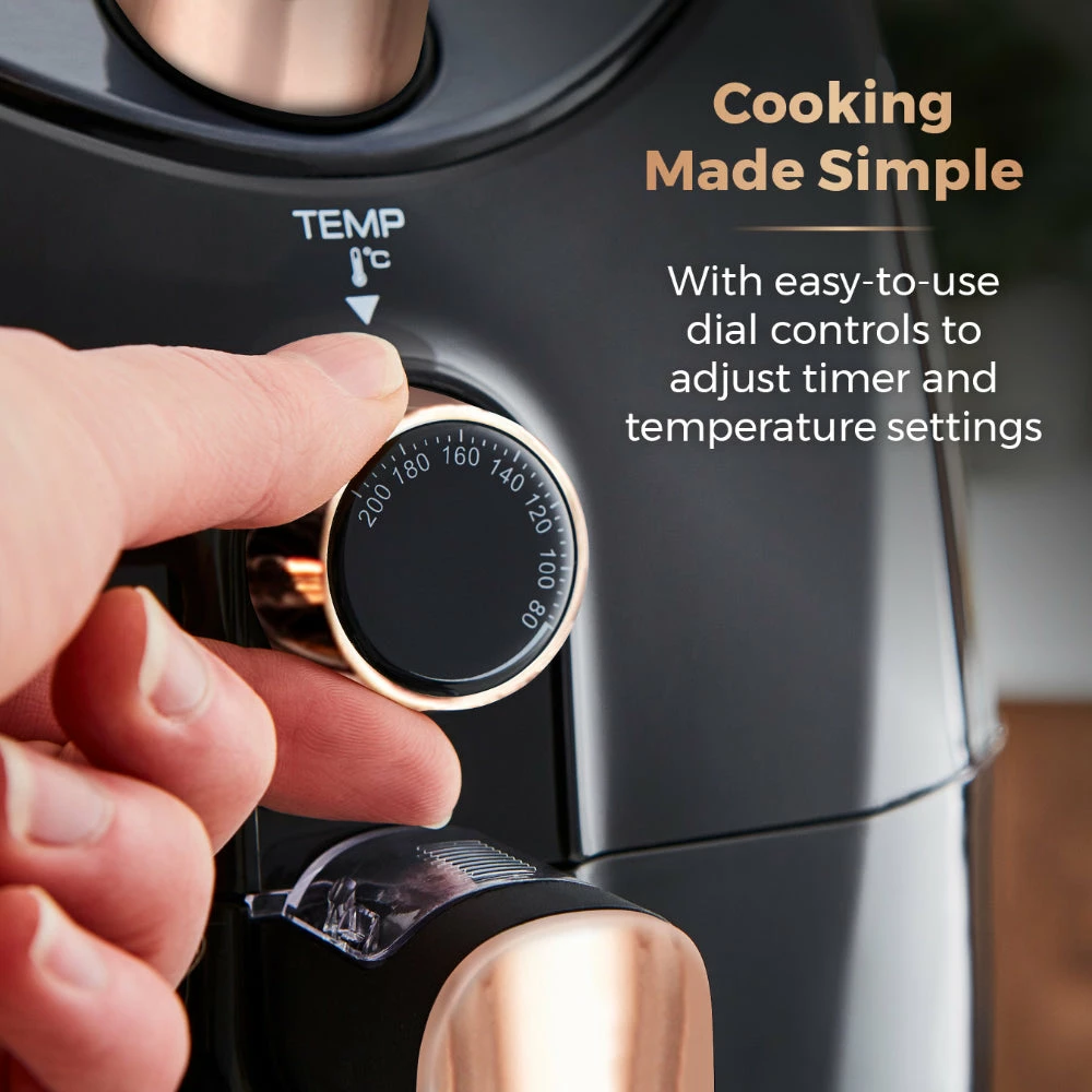 Tower Manual Air Fryer 4.3L - Rose Gold - Image 7