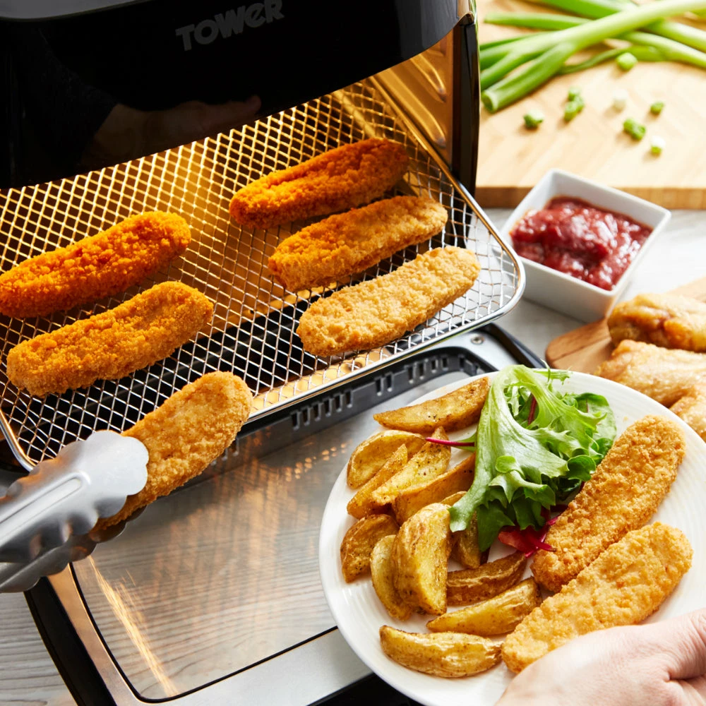 Tower Vortx Manual Air Fryer Oven 11L - Black - Image 7