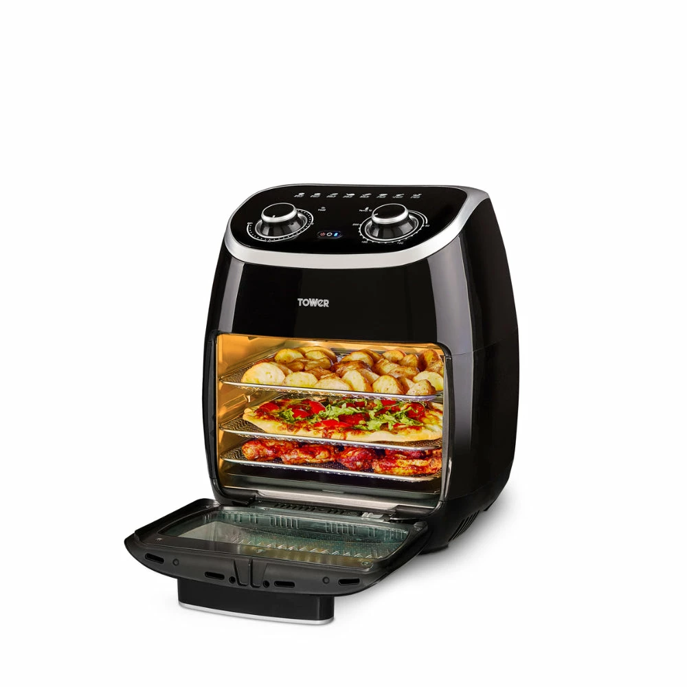 Tower Vortx Manual Air Fryer Oven 11L - Black - Image 3