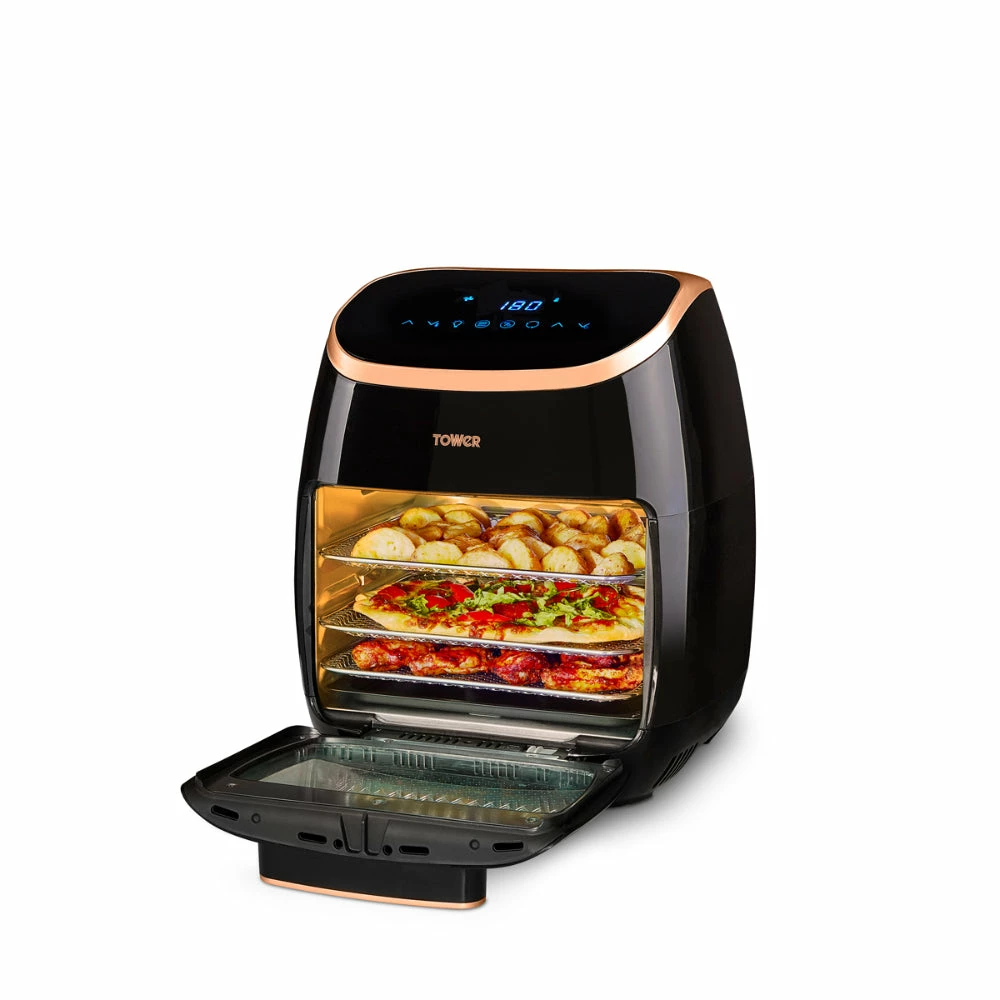 Tower Air Fryer Oven 11L Rose Gold - Black - Image 2