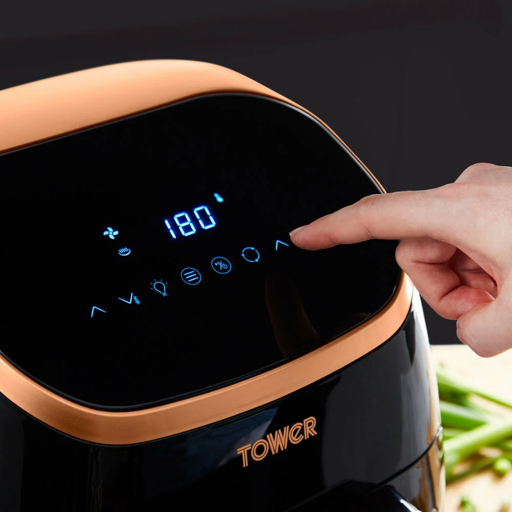Tower Air Fryer Oven 11L Rose Gold - Black - Image 11