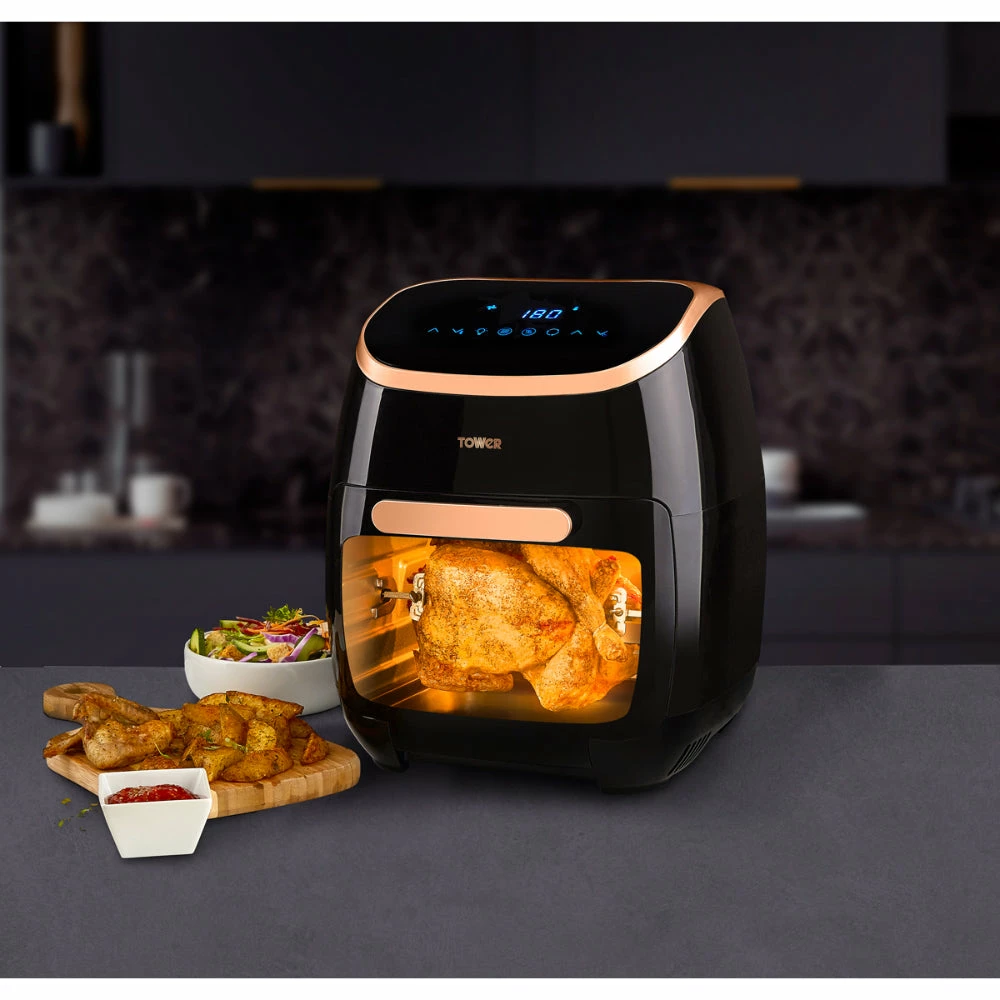 Tower Air Fryer Oven 11L Rose Gold - Black - Image 10