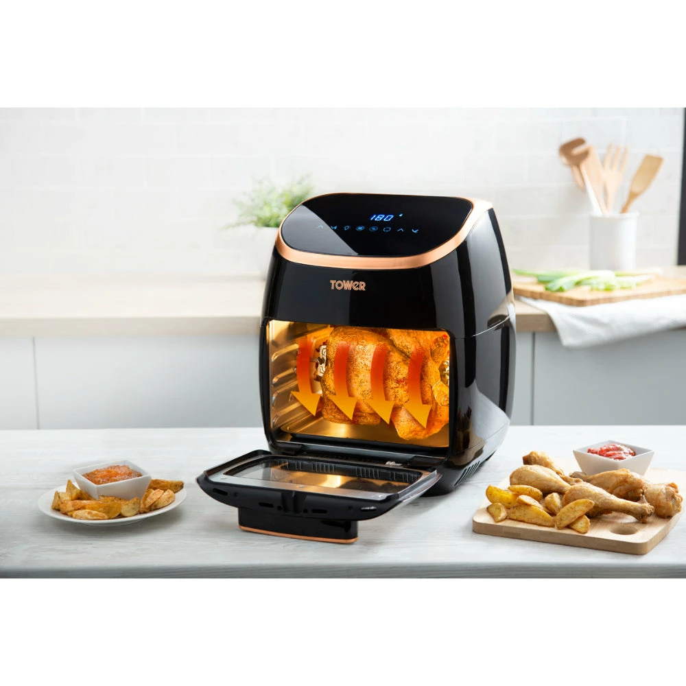 Tower Air Fryer Oven 11L Rose Gold - Black - Image 12