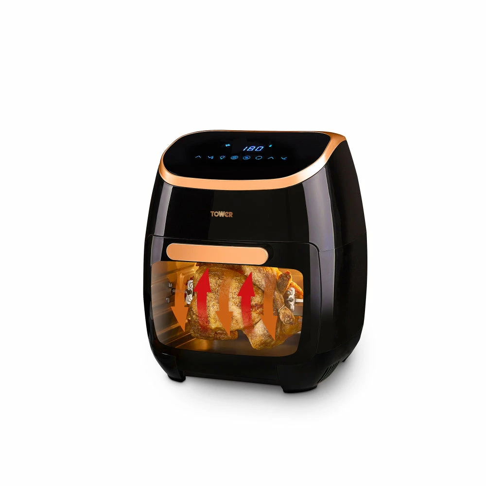Tower Air Fryer Oven 11L Rose Gold - Black
