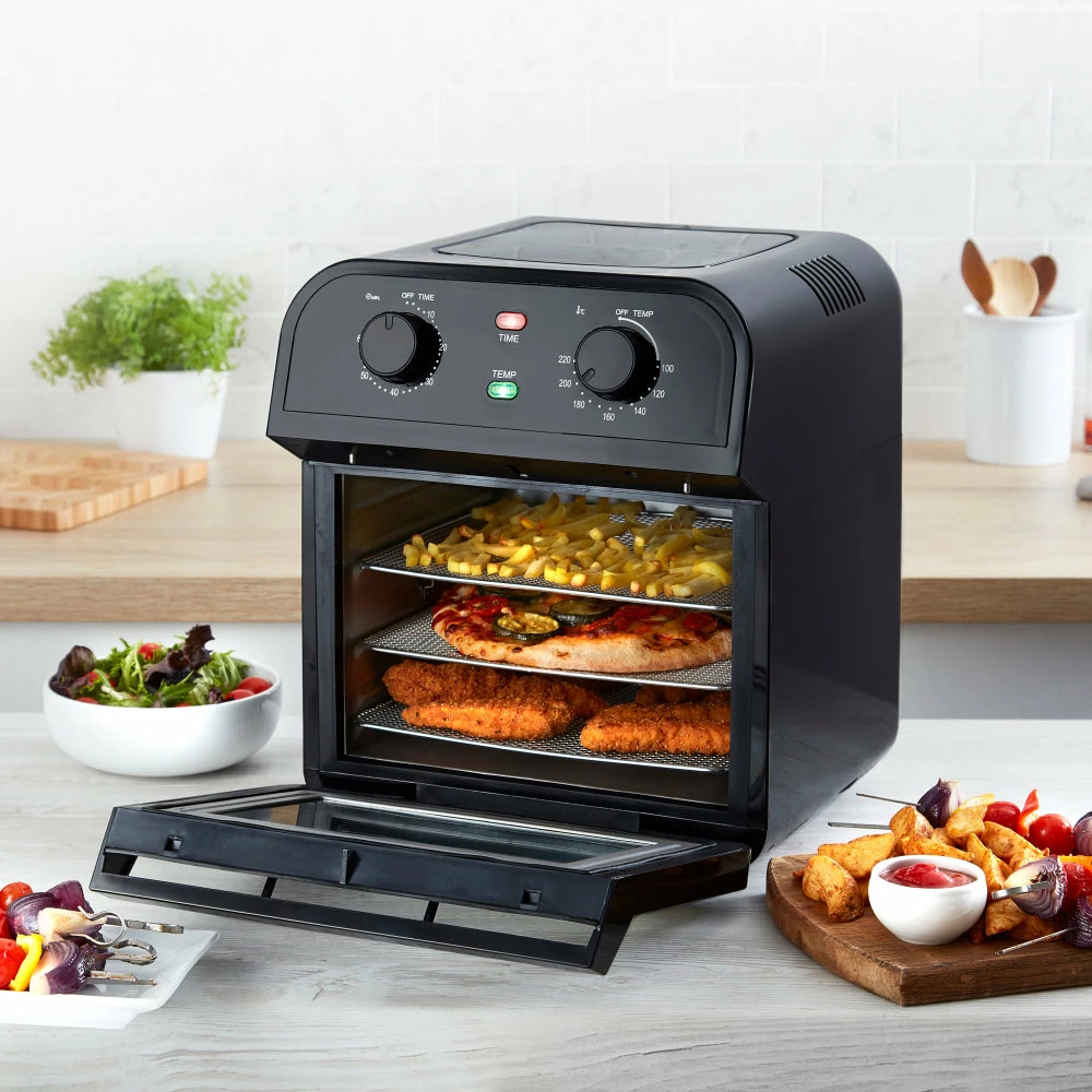 Tower Vortx Manual Air Fryer Oven 12L - Black - Image 2