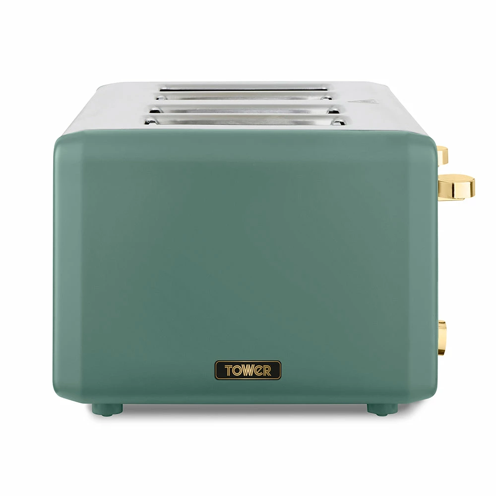 Tower Cavaletto 4 Slice Stainless Steel Toaster - Jade Green - Image 2