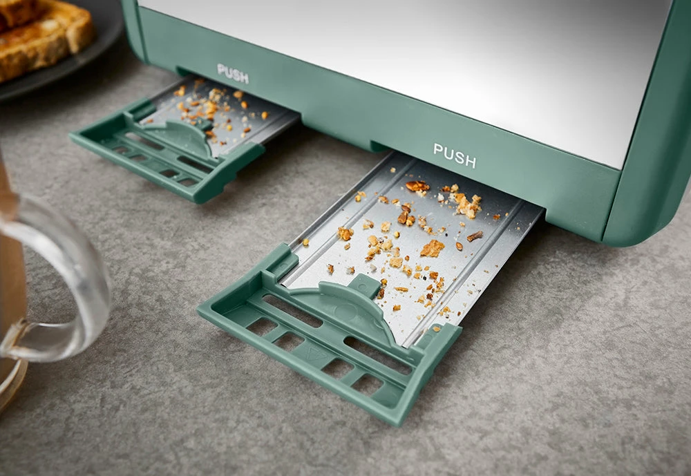 Tower Cavaletto 4 Slice Stainless Steel Toaster - Jade Green - Image 4