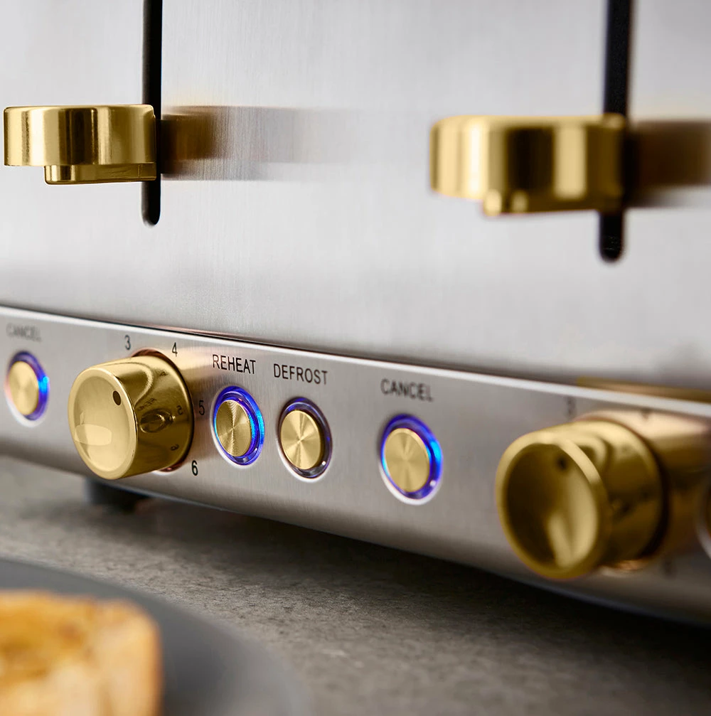 Tower Cavaletto 4 Slice Stainless Steel Toaster - Jade Green - Image 5