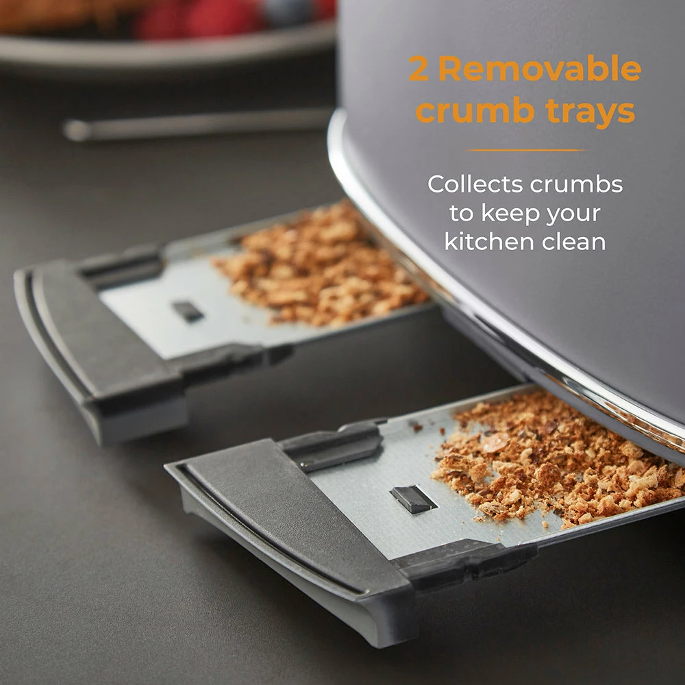 Tower Renaisance 4 Slice Toaster - Grey - Image 6