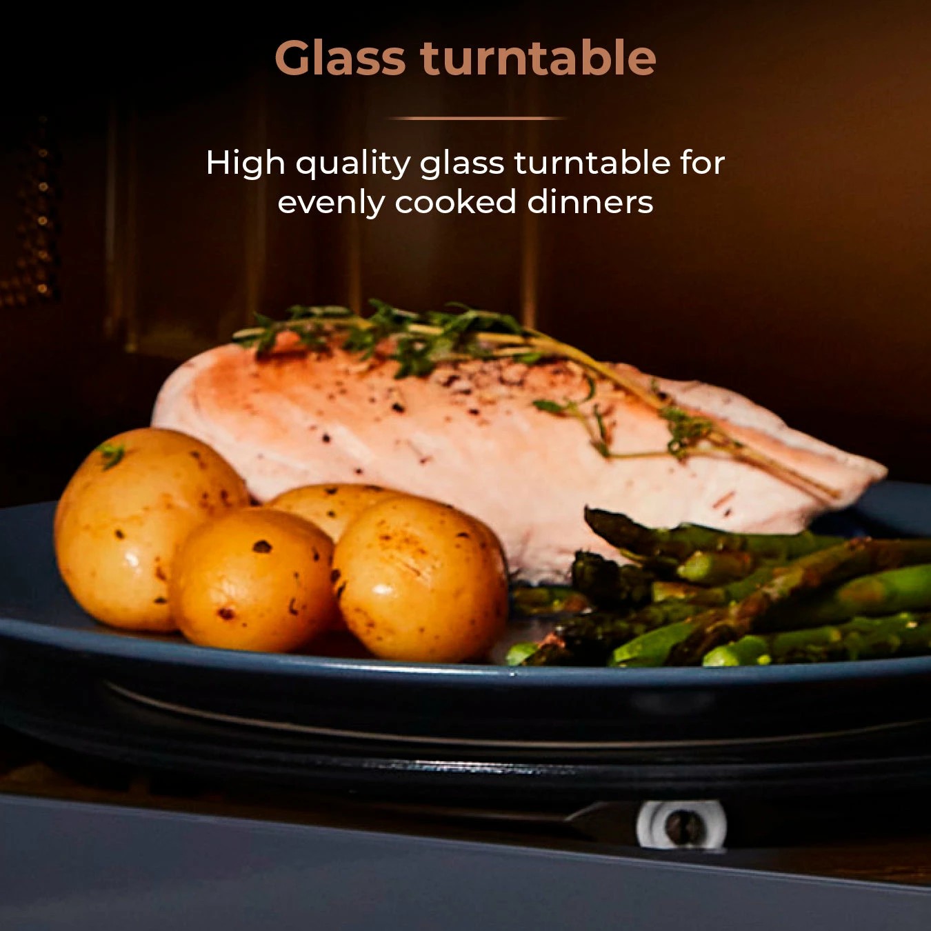 Tower Cavaletto 20L Manual Microwave - Grey - Image 6