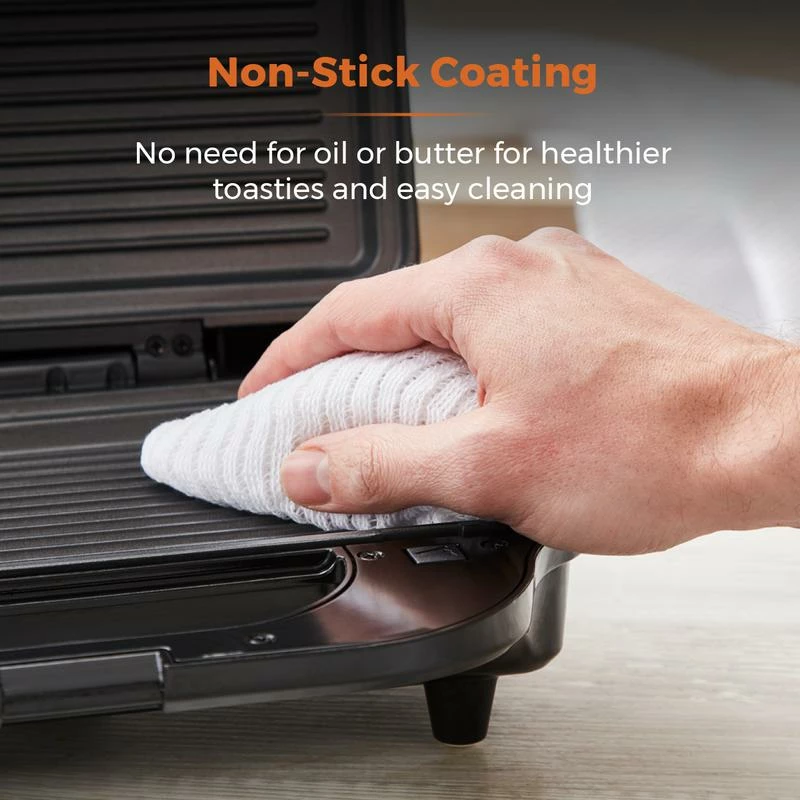 Tower Deep Fill Sandwich Maker 3in1 - Stainless Steel - Image 6