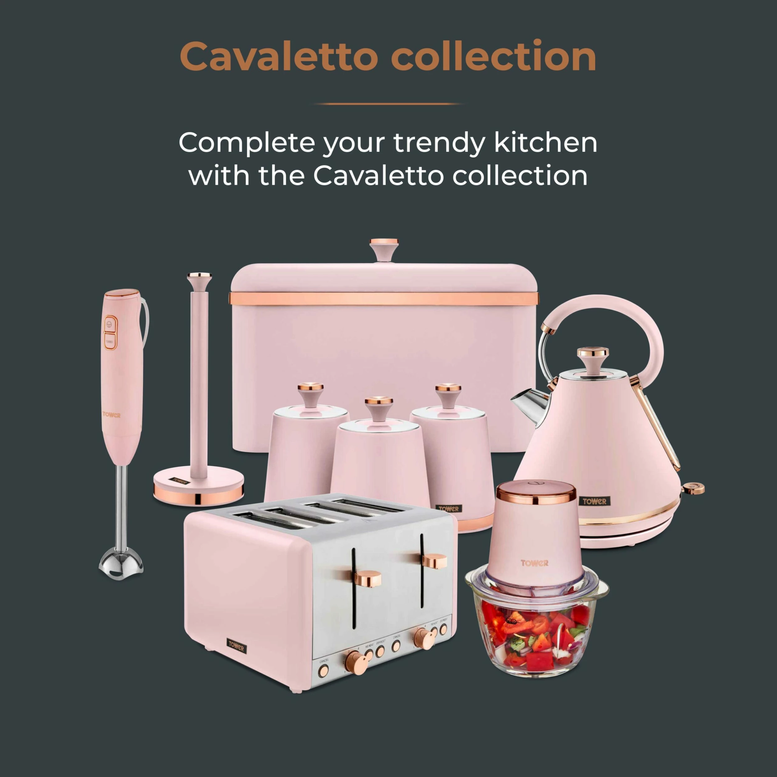 Tower Cavaletto 900W Sandwich Maker - Pink - Image 7