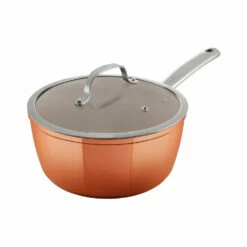 Tower Copper 3 Piece Saucepan Set - Copper