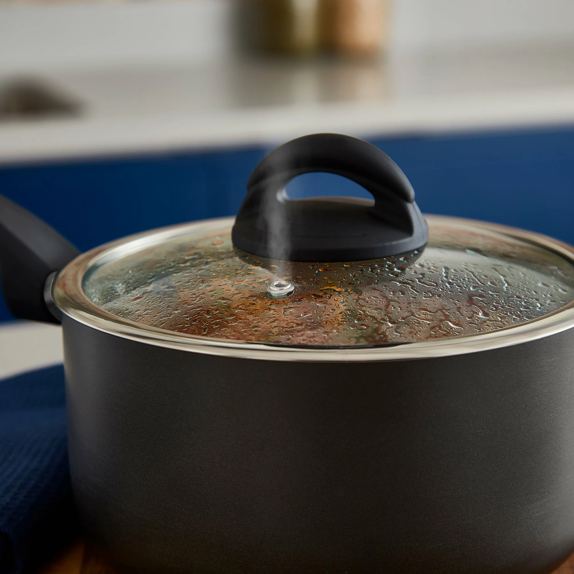 Tower Cerasure 3 Piece Saucepan Set Graphite - Grey - Image 3