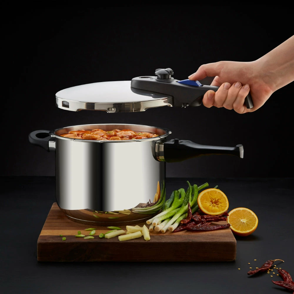 Tower Express 6 Litre Stainless Steel Pressure Cooker 22cm - Silver - Image 9