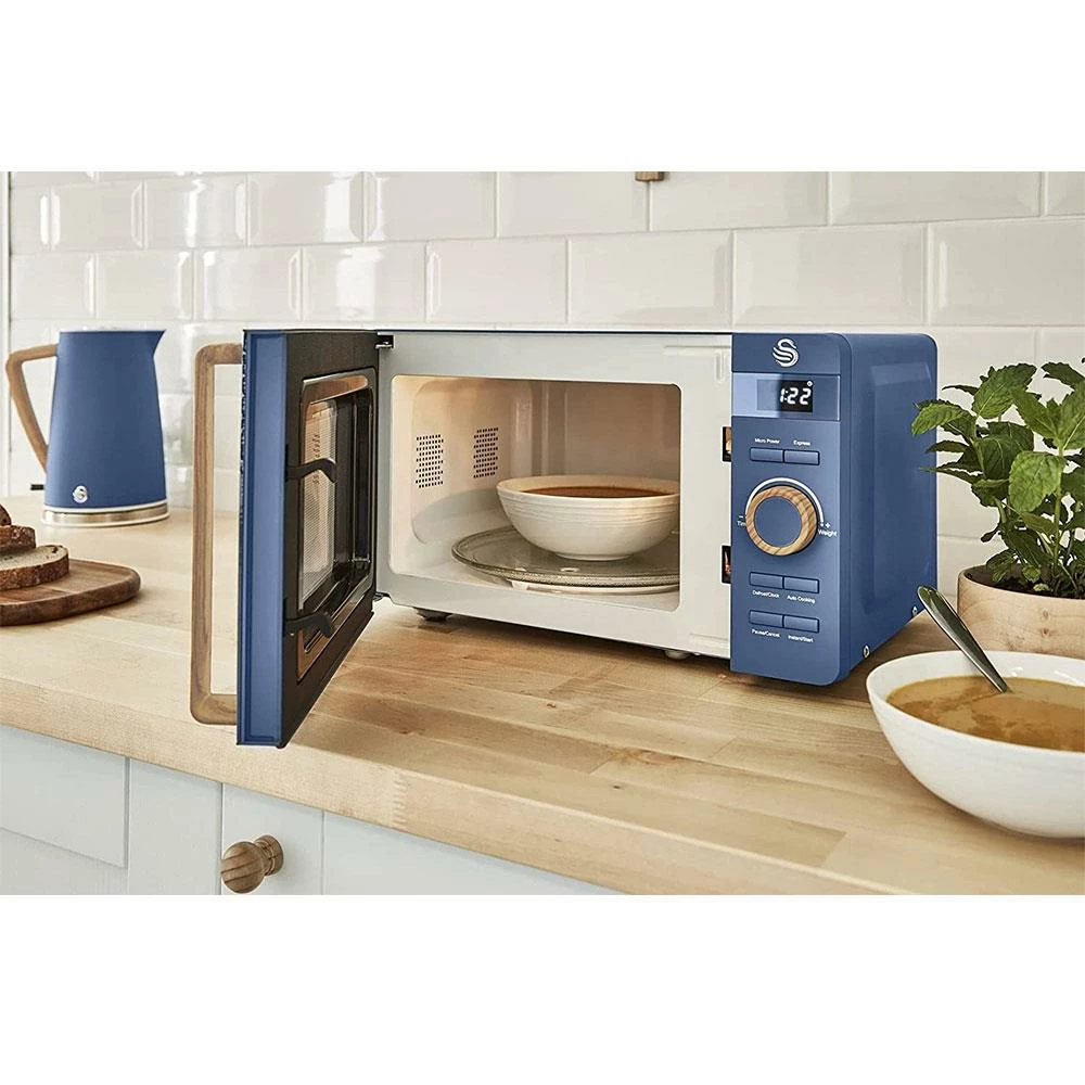Swan Nordic Digital Microwave 20L - Blue - Image 4