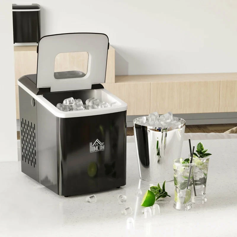 HOMCOM Ice Maker 12kg - Black - Image 10