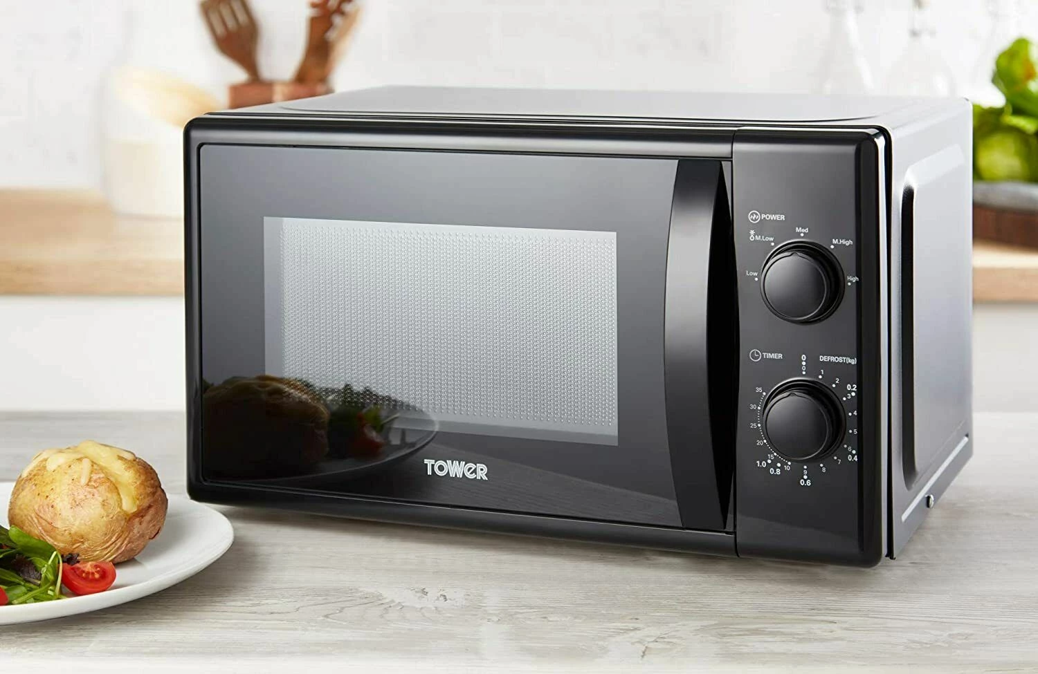 Tower Microwave 20L 700W - Black - Image 4